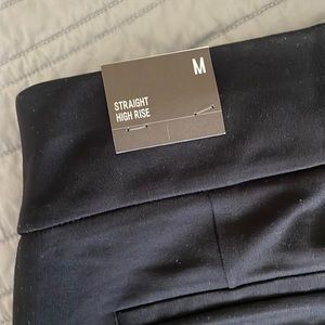 New Express Flare with slit black pants